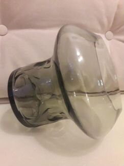 Ваза. Чешское дымчатое стекло 70-е гг