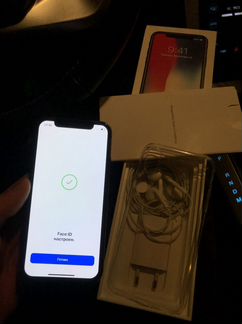 iPhone X 256Gb Black Ростест Полный комплект