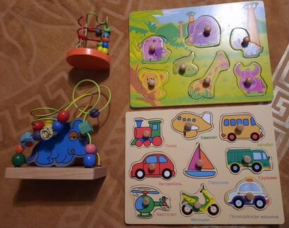 Деревянные развивающие игрушки, пазл