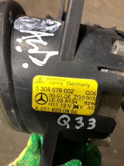 Фара противотуманная правая Mercedes-Benz Ml-Class