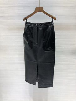 Юбка кожаная Fendi