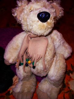 Игрушки тедди ручной работы из натур. мехов и др