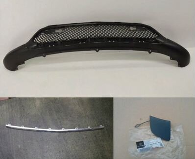 Накладка юбка переднего бампера Мерседес Икс-253