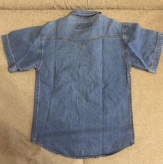Джинсовая рубашка детская