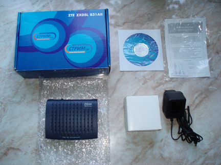 Adsl Modem (модем и роутер) ZTE zxdsl 831AII Стрим