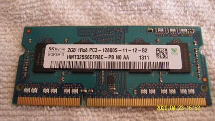 DDR3 2Gb память для ноутбука