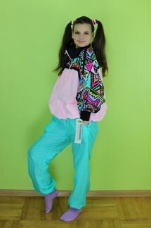 Топовая олимпийка-анорак 80х- 90х 