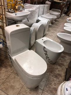 Комплект унитаз и биде Alla ceramica Италия