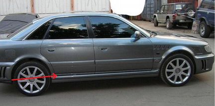 Накладки на двери (молдинги) Audi А6C4 (1994-1997)