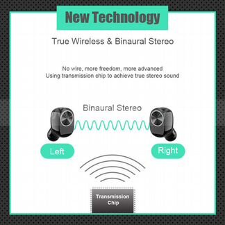 Беспроводные наушники V7 Mini True TWS Чёрные