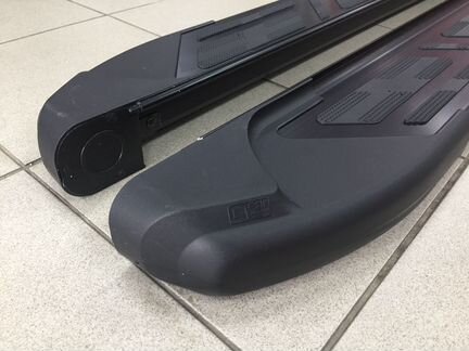 Пороги алюминий внешние площадки Mazda CX-5 2012