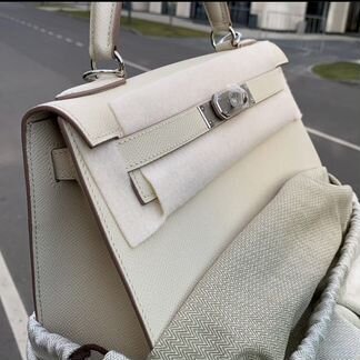 Сумка hermes kelly 28 milk