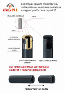 Дымоход одностенный