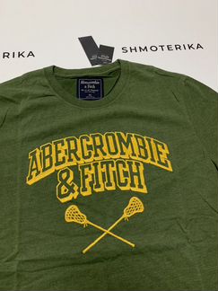 Abercrombie Fitch футболка зелёная с ракетками