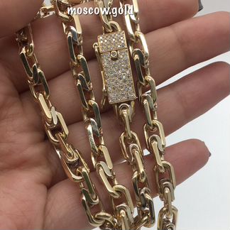 Золотая цепь с бриллиантами