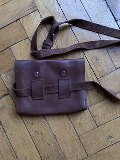Поясная сумка натуральная кожа