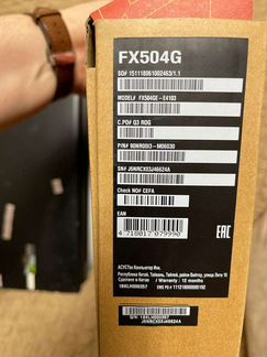 Asus TUF gaming Number one core I7 8750H/8gb/128gb