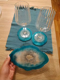 Подарочный набор подставки декоративные resin art