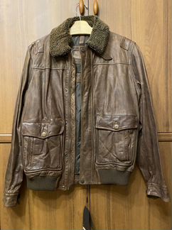 Кожаная куртка мужская пилот