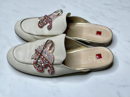 Мюли (лоферы с открытой пяткой) Högl, украшены стр