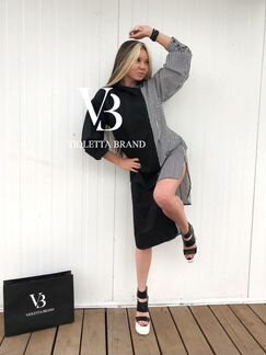 Удлиненная рубашка туника арт. 18064