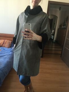 Пальто на осень с норкой