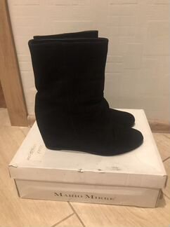 Полусапожки женские замшевые