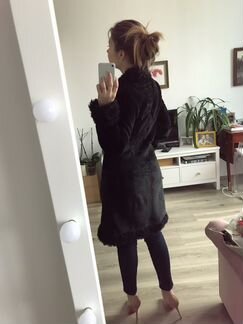 Дубленка чёрная