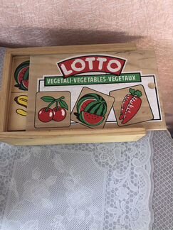 Лото детское деревянное
