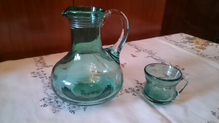 Хрусталь, стекло - кувшин, ваза для цветов