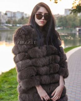 Шуба из песца