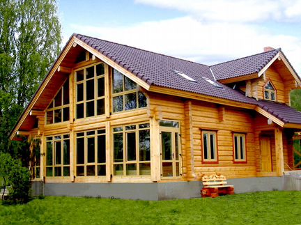 Сруб из лафета