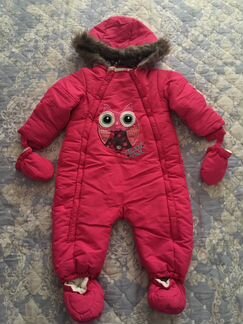 Зимний комбинезон для девочки Coolclub, размер 80