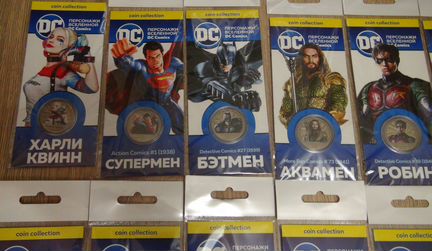Набор из 12 монет Супергерои DC Comics
