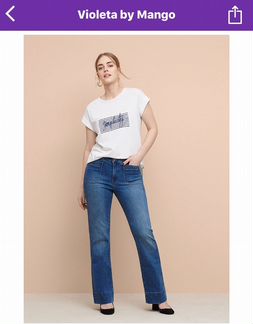 Новая футболка Violeta by Mango р. L