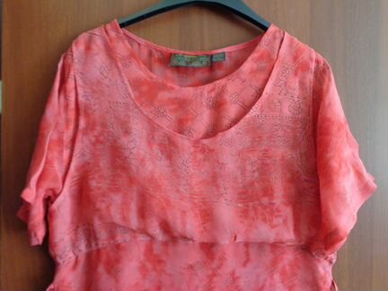 Платье-двойка красное