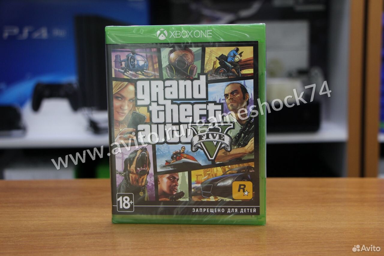83512003625  GTA 5 (Grand Theft Auto V) - Xbox One Новый диск 