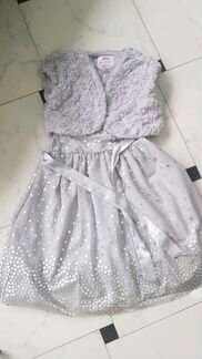 Платье/комплект/выпускной/ мех для девочки, нарядн