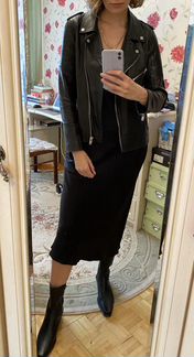 Кожаная куртка «Снежная королева»