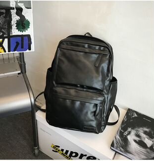 Мужской кожаный уличный рюкзак арт.033