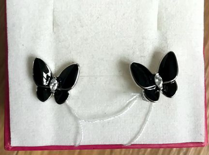 Серьги Серебро 925 с Эмалью Новые