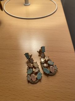 Серьги с фианитами