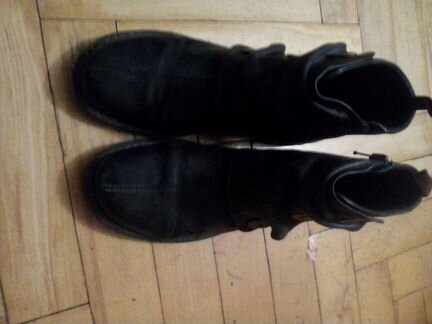 Ботинки демисезонные натуральная кожа ecco