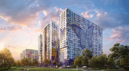 2-к квартира, 60 м², 11/25 эт.