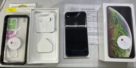 iPhone XS Max Space Gray 256Gb 2 Sim идеальный