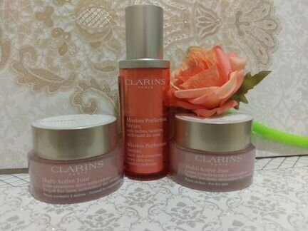 Крем для лица clarins Multi-Active Jour и Serum