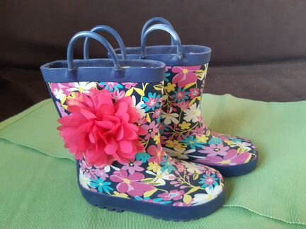 Сапожки резиновые для девочки Мазекея размер 26,5