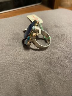 Кольцо серебряное с натуральными камнями
