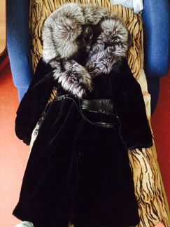 Шуба из бобра и чернобурки
