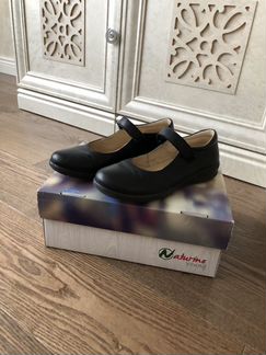 Туфли Naturino, черные, кожаные, р 34